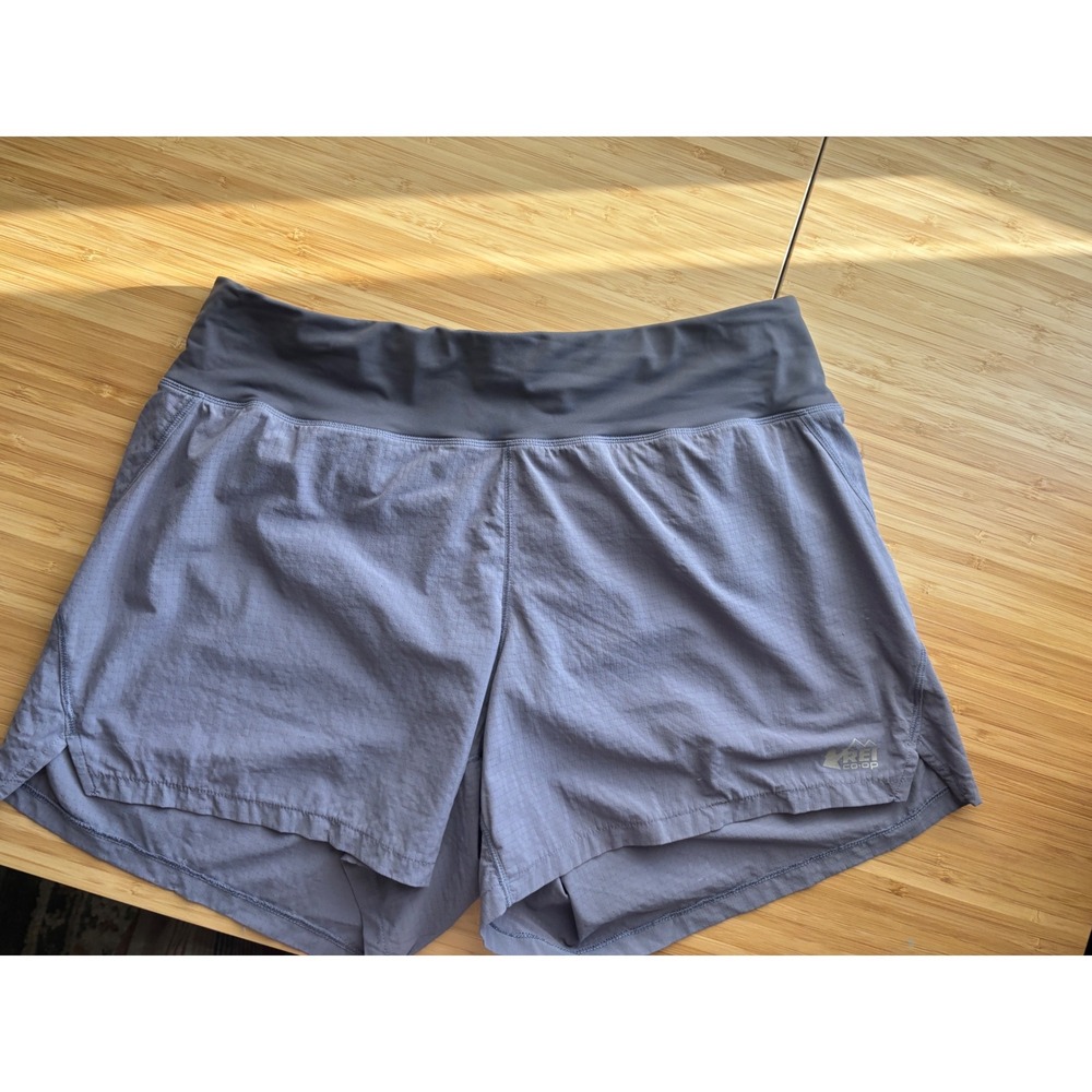 REI Co-op Swiftland Running Shorts Womens Medium Blue Gray Athletic Shorts